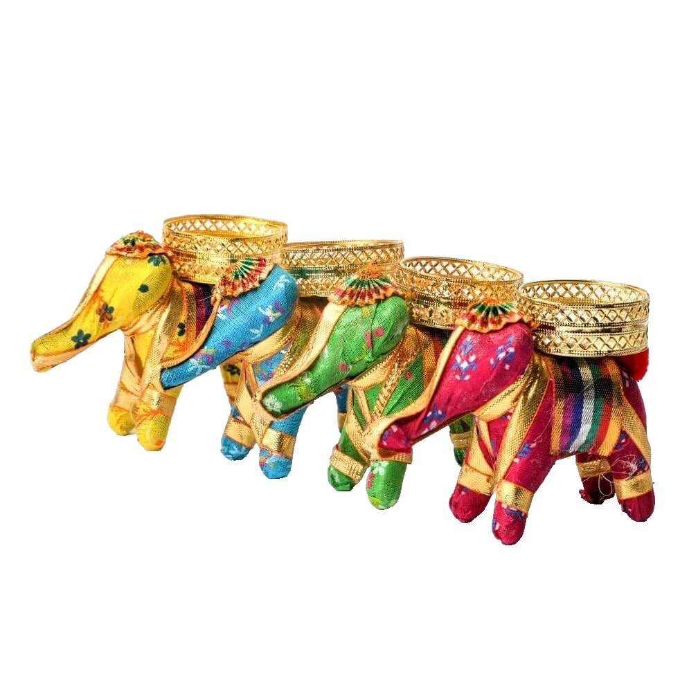 Candelabros Indios Multicolor y accesorios