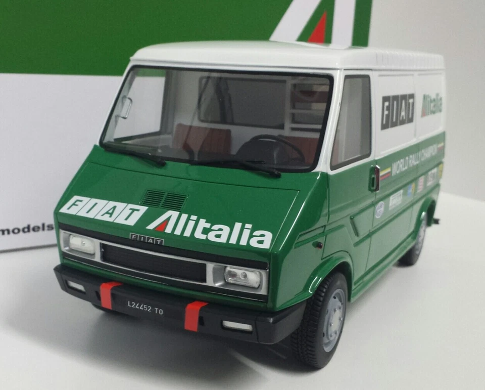 MODELLINO 1/18 CAMION FURGONE FIAT 1977 ASSISTENZA AUTO RALLY LANCIA LAUDORACING - Immagine 4 di 4