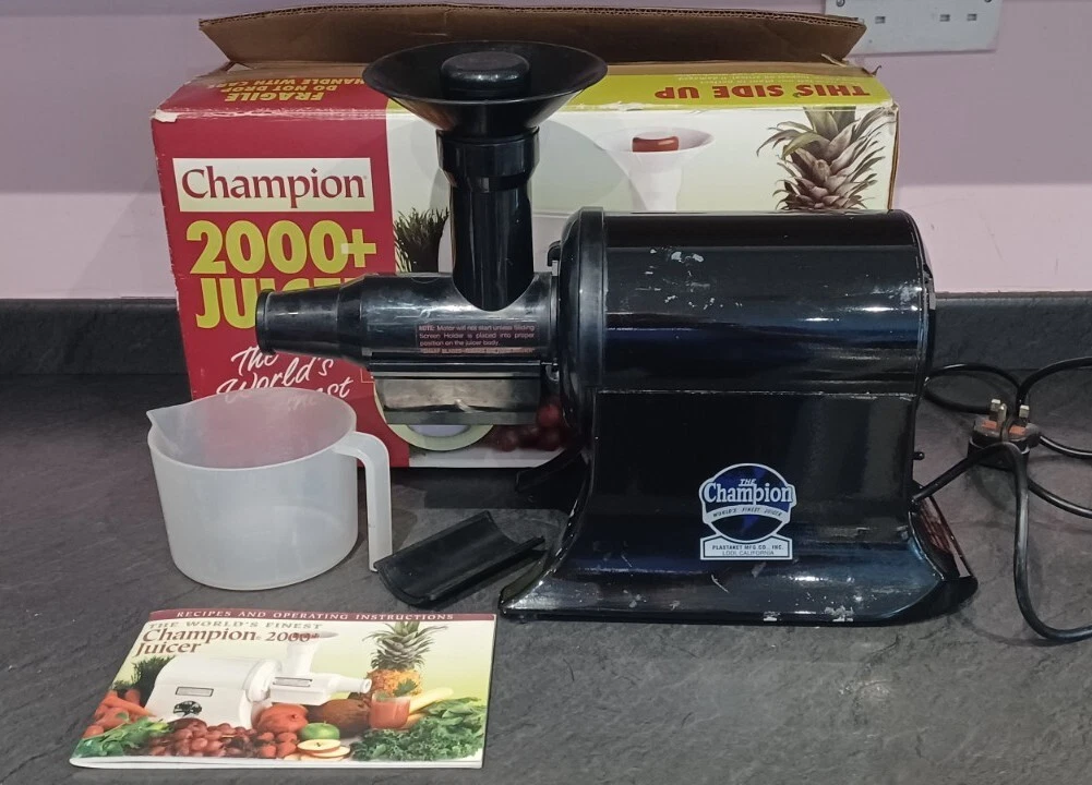 Champion 2000+ Horizontal Juicer The World's Finest Juicer