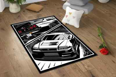 JDM Car Rug - Street Racing, Man Cave Decor, JDM Gift, Racing Car ...