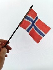 Norway Flag-Two, New, Hand Held, Norwegian