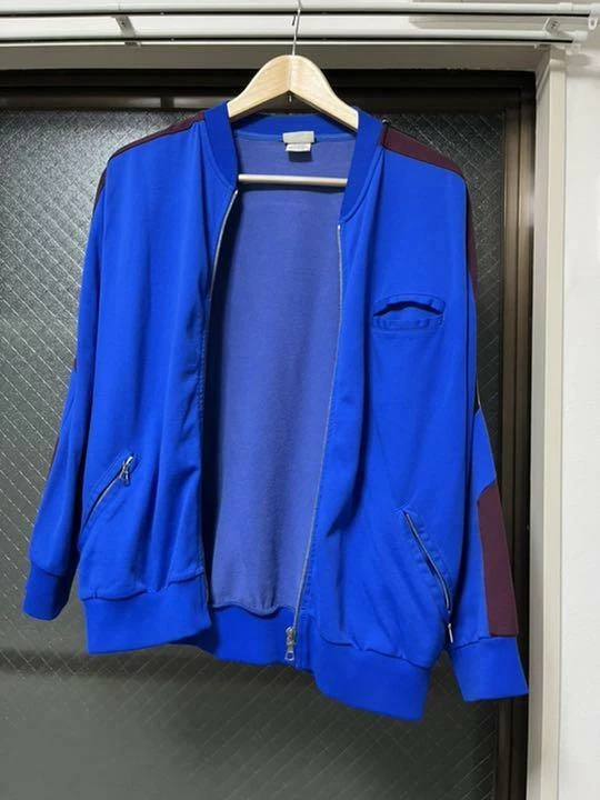 DRIES VAN NOTEN Track Blouson Jacket Blue Size L Used From Japan - Image 2 of 4