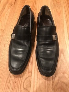 Mocasines Cuero Negro Salvatore Ferragamo Correa Hebilla Zapatos para  hombre 9.5 D | eBay