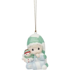 Baby  s First Christmas 2024 Dated Boy Ornament