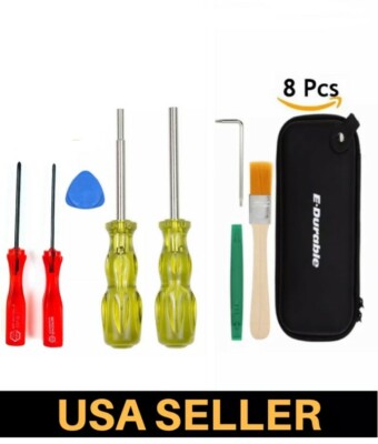Pro Nintendo Consoles Full Tool Pry Kit Security Screwdriver Game Bit Set Yellow