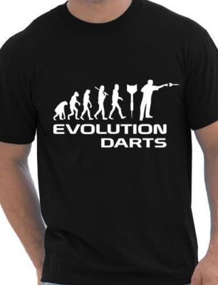 Evolution of Darts Dart Player lustiges Herren-T-Shirt Geschenk Größe S-XXL