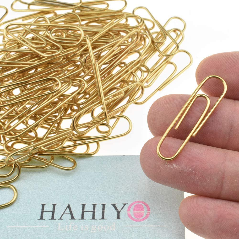 OKVGO 200pcs Coloured Paper Clips With Plastic Box Plastic Coated Etal