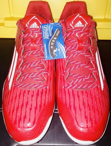 Adidas Performance Men’s Power Alley 3 Baseball Cleat, Power Red/White 13 D (M) - Picture 2 of 12