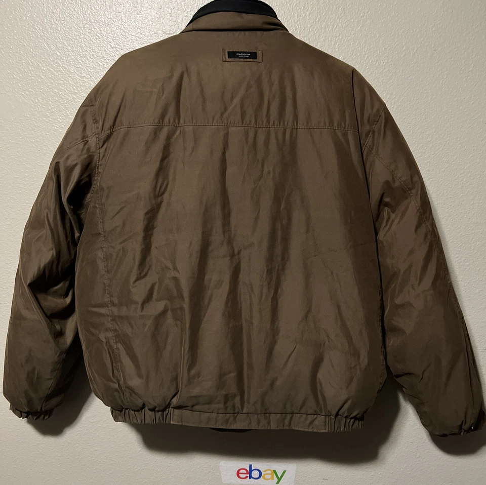 Chaqueta Bomber Hombre Claiborne Talla Grande Plumón Relleno Abrigo J605 Foto 2 de 4