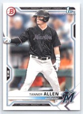 2021 Bowman Draft Tanner Allen #BD-165     Miami Marlins