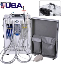 Portable Dental Delivery Unit Suction  Air Compressor Unidad de entrega succión