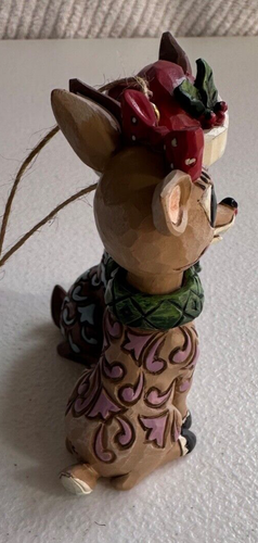Jim Shore Traditions Rudolph & Clarice Navidad Estatuilla Adorno 6010716 Amor - Imagen 6 de 13