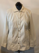 NEW Chico s 3 Beige White Sz 16 18 Neutral Blazer Jacket Spring NWT 139