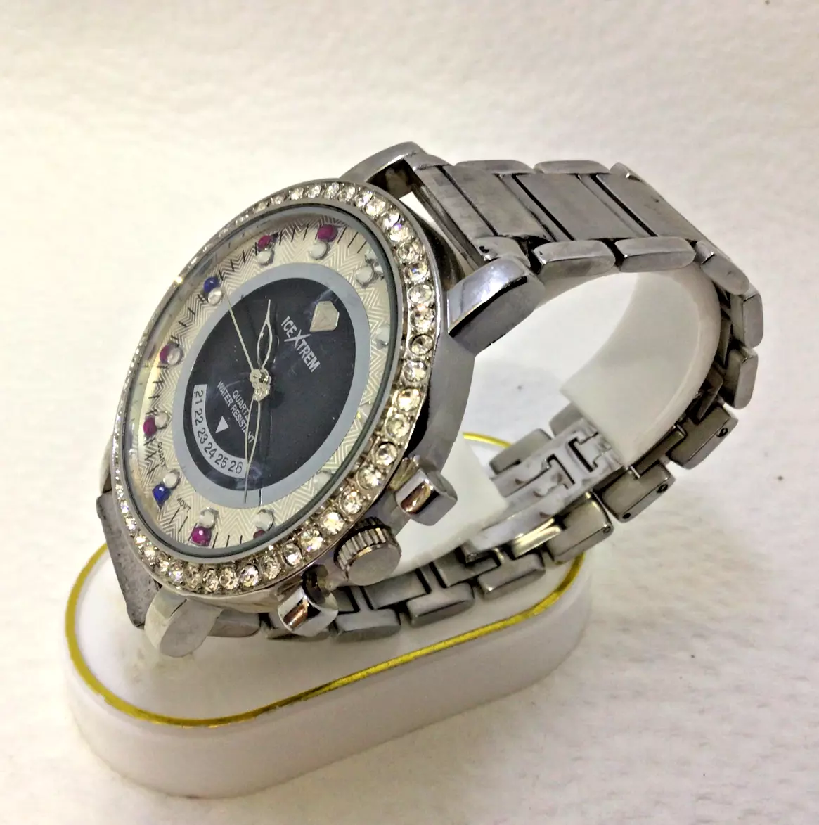 ICE XTREME 50mm WIDE ICED OUT QUARTZ WATCH eBay