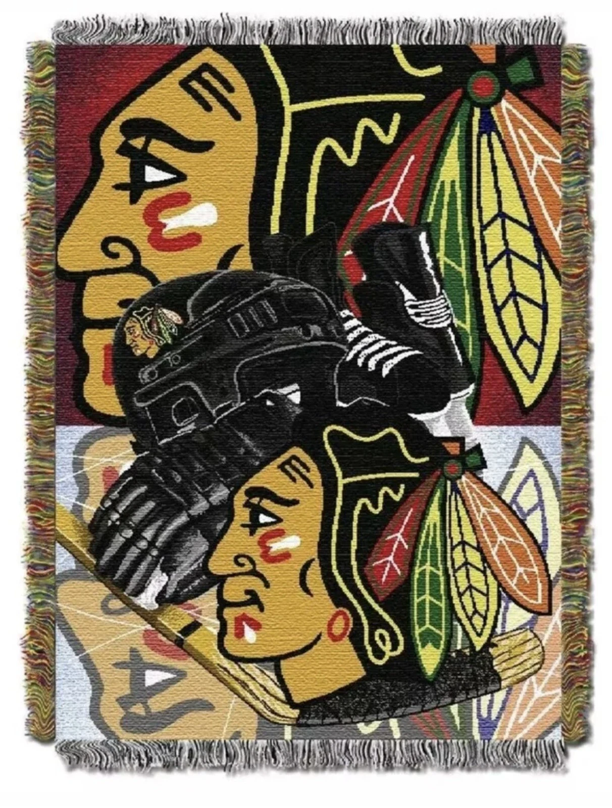 Northwest NHL Chicago Blackhawks Tapestry Throw - Thumbnail 2