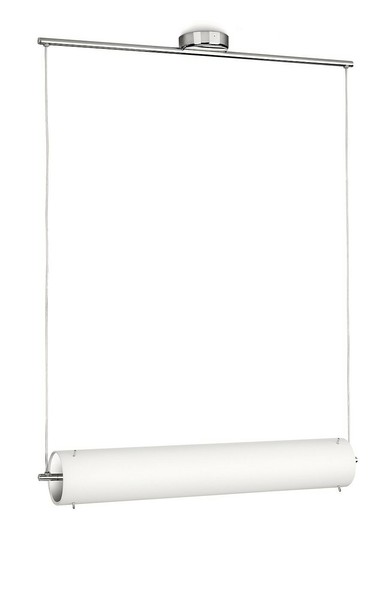 Philips Energiespar Pendelleuchte Chrom Glas 2Xe27 Max. 23W/230V 1500Lm 2700K-image