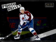 2023-24 O-Pee-Chee Platinum #PD-15 Cale Makar Pee-Chee Platinum - Photo Driven