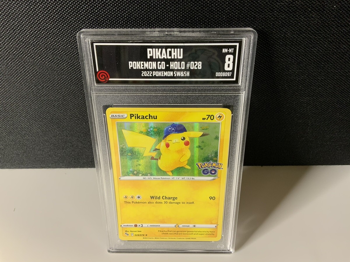 2022 POKEMON GO PIKACHU HOLO #028 PSA 8 NM/MINT | eBay