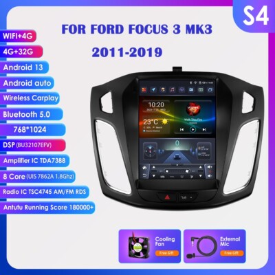 9.7" Android 13 Autoradio CarPlay GPS RDS WIFI Für Ford Focus MK3