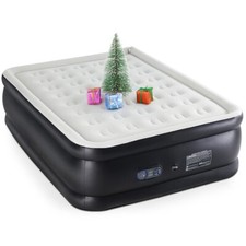 Air Mattress Inflatable Blow Up Airbed High Capacity Pump Non-Slip Bottom