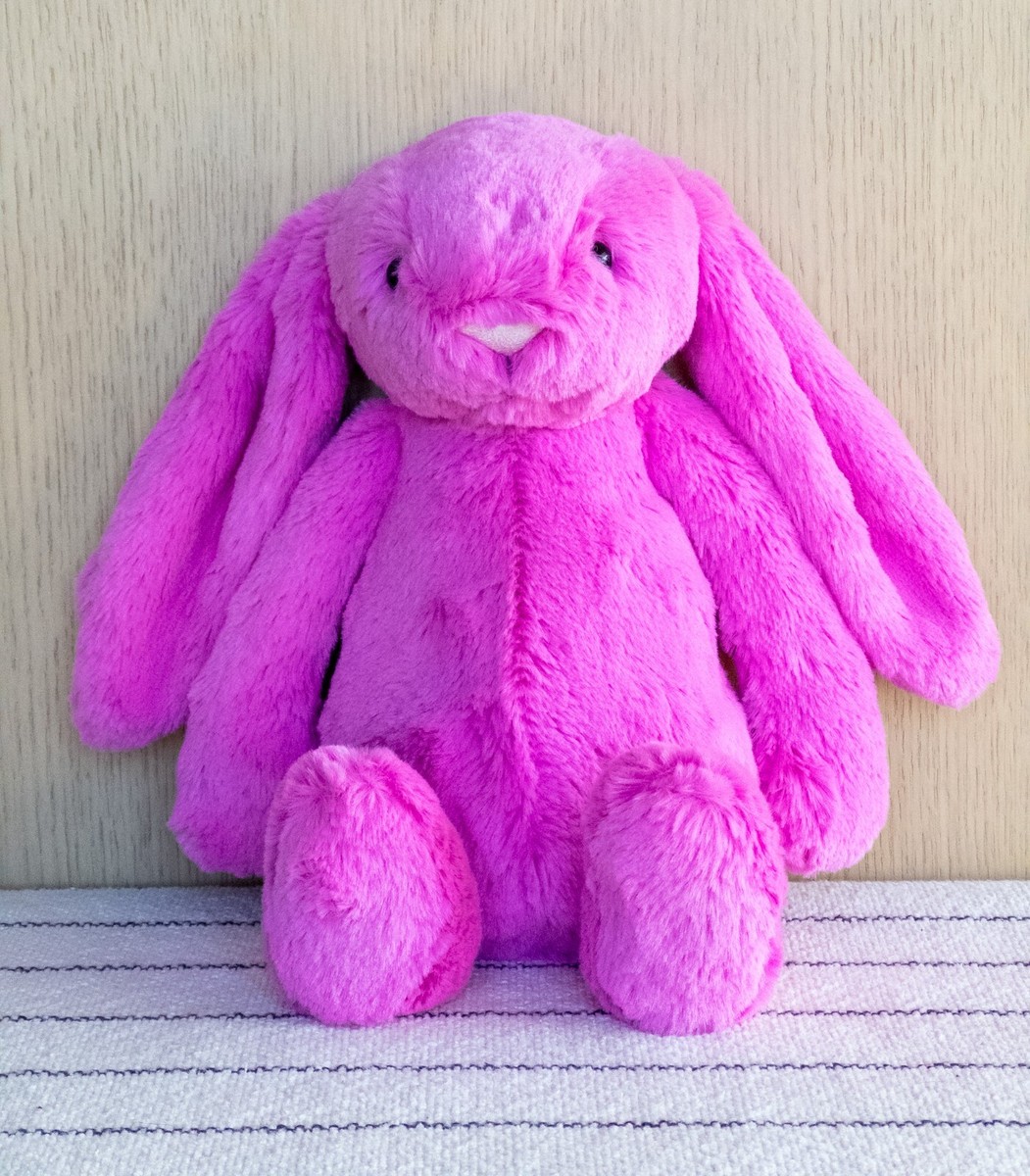 Jellycat Hot Pink Bashful Bunny (Medium) VHTF RETIRED NWT | eBay