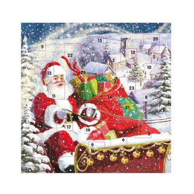 Sonderlieferung Weihnachtsmann Weihnachtsmann 230mm x 230mm Adventskalender