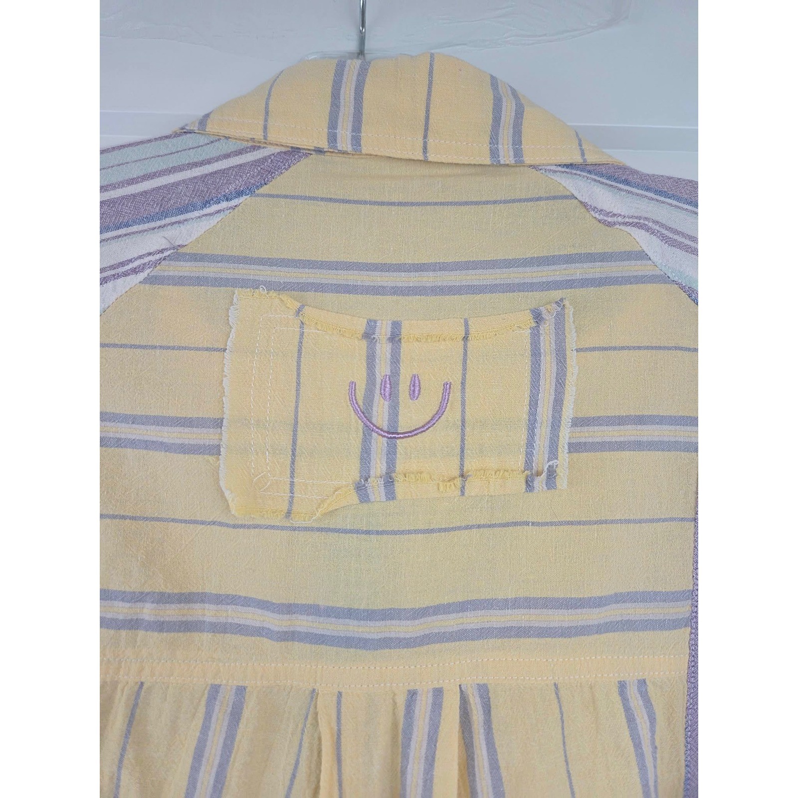 Oli & Hali Patchwork Striped Button Down Shirt Wo… - image 9