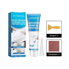 Tile Repair Kit - Crack & Chip Filler for Ceramic, Porcelain, Stone & Grout