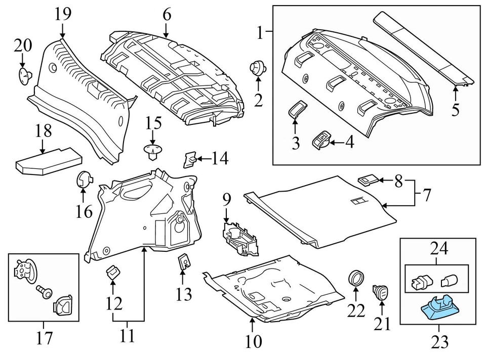 Mercedes-Benz B 2015 accionamiento eléctrico - luz interior delantera 0028202101 Foto 3 de 4