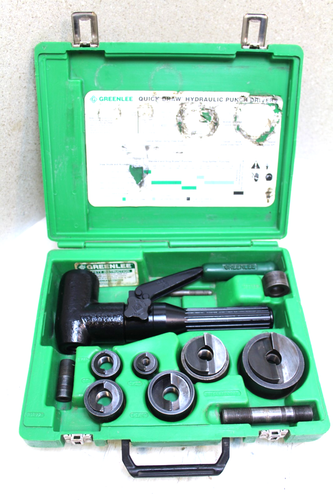 Jeu De Poinçons Knockout Hydraulique Greenlee 7806-SB - Occasion Fonctionnel