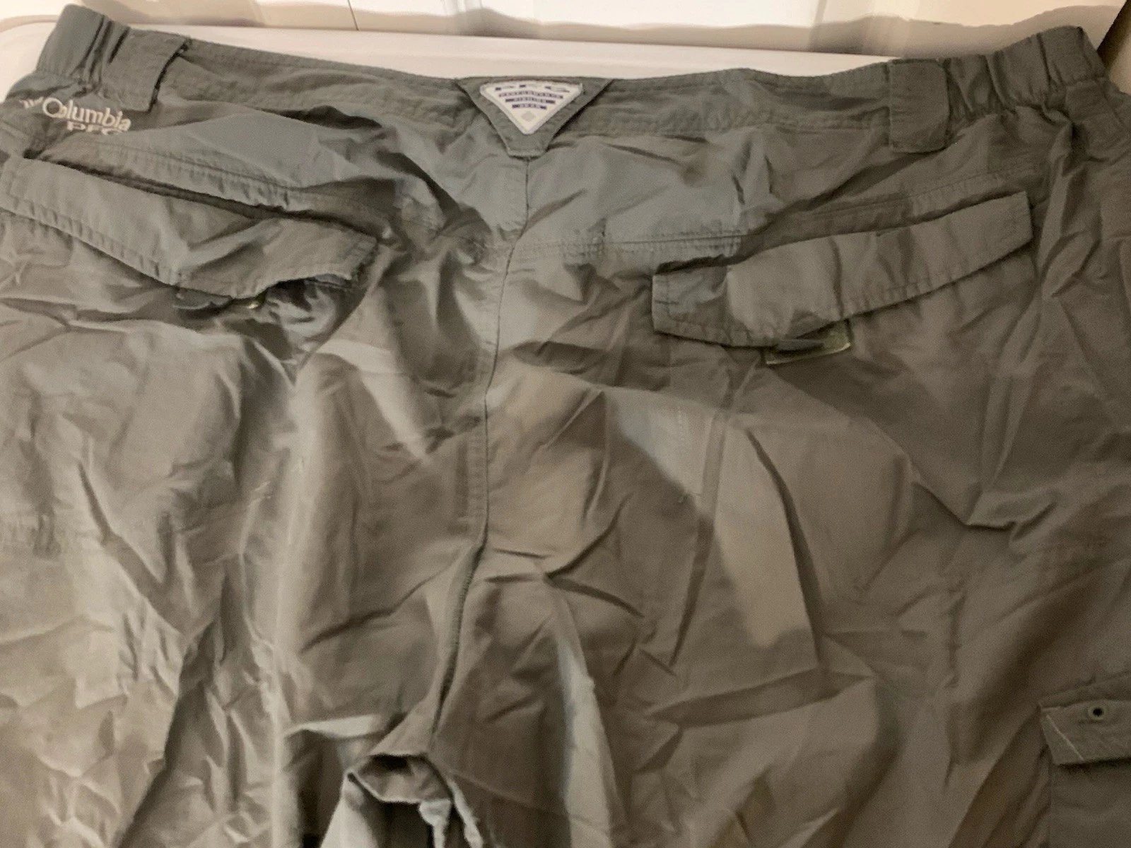 Columbia PFG Mens Sz 40 X 32 Zip Off Leg Convertible Pants Gray UV Protection