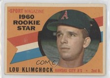 1960 Topps Sport Magazine 1960 Rookie Star Lou Klimchock #137 0ru6