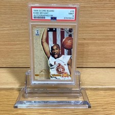 Kobe Bryant 1996 Score Board Rookie Card PSA 9 Autographed NBA Basketball. rookie card picture