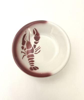 Lobster Ramekin Butter Cup Seafood Bowl Vtg Jackson Custom China Restaurant Ware