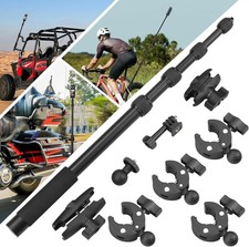 Motorcycle Mount Kit for Insta360 X5 X4 X3 X2 ONE RS GoPro, w/ 59" Selfie Stick