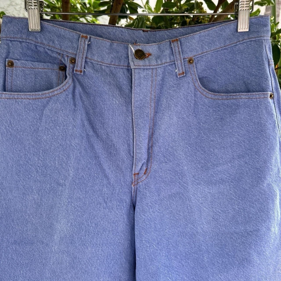 Vintage 90s Guess USA High Waisted Light Wash Jeans 31x24 Made in USA Style - Image 2 of 4