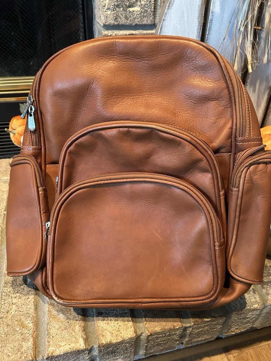 Piel Genuine Leather Expandable Backpack
