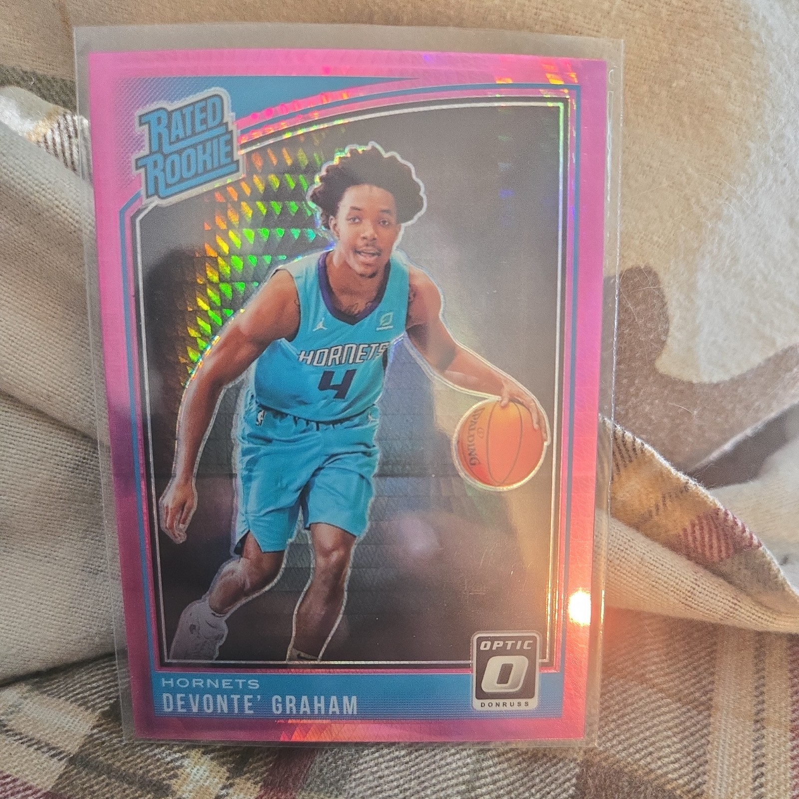 2018-19 Panini Donruss Optic Devonte Graham Rated Rookie Hyper Pink #189(C)