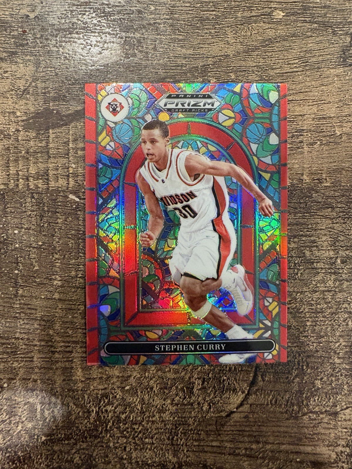 2022-23 Prizm Draft Picks Stephen Curry Stained Glass Prizm SP #SG-SC CASE HIT