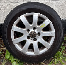 Volkswagen Touran Alloy Wheel Alloy Rim & Tyre 15 Inch 2006 Reg 1K0601025AQ