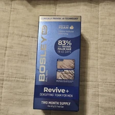 BosleyMD Revive+ Densifying Foam For Men Two Month Supply 2.11oz./60g New Sealed
