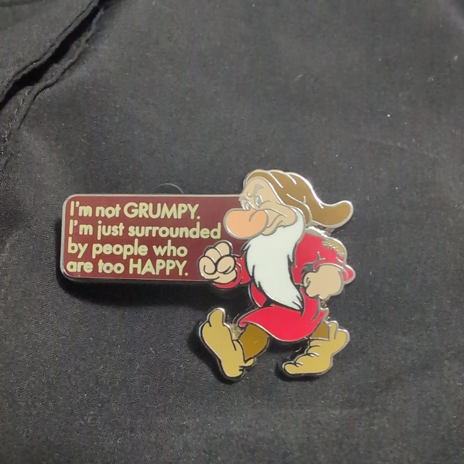 🔥🐸 Disney pin "I'm not Grumpy" Seven Dwarfs Grumpy Snow White