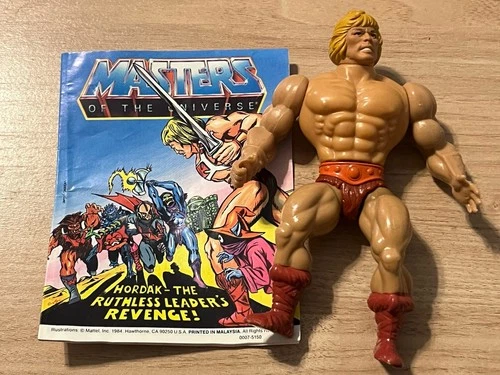 VINTAGE HE-MAN MASTERS OF THE UNIVERSE MOTU MATTEL SOFT HEAD 1981 MEXICO