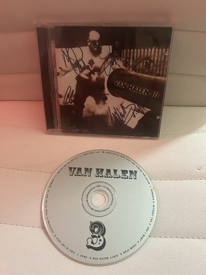 Van Halen ''Van Halen III'' Signed CD & Autographed Front Cover Booklet