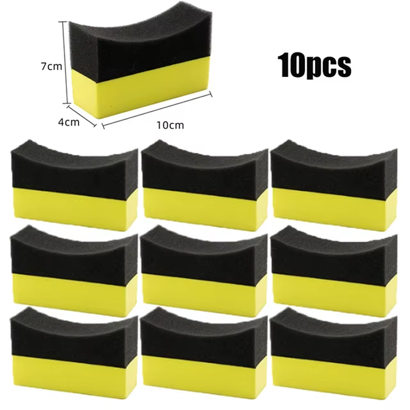 Auto Rad Polieren Wachsen Schwamm Pinsel Reifen Reinigung Schaum Schwamm Pad Rei-image