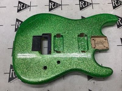 Warmoth Strat Electric Guitar Body Green Candy Flake Floyd | eBay