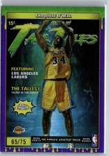 2025-26 Topps Chrome #TT-11 Shaquille O'Neal Tall Tales Purple Refractor #/75