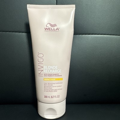 WELLA Invigo Blonde Recharge Color Refreshing Conditioner - WARM Blonde 6.7 oz