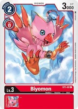 Biyomon Common Starter Deck 01: Gaia Red ST1-02 C LP