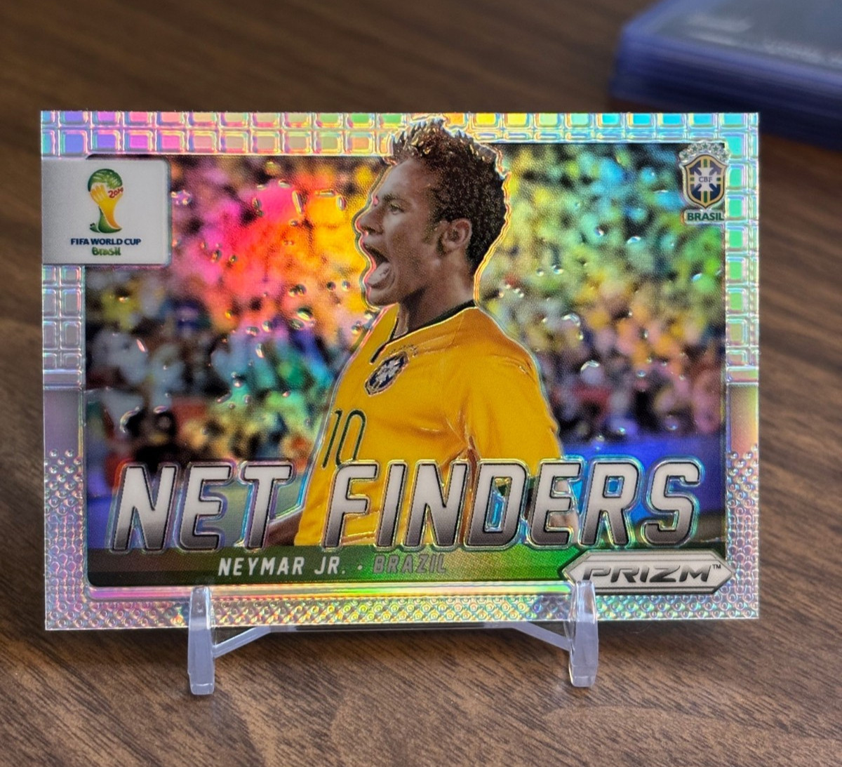 Neymar Jr. 2014 Panini Prizm World Cup Net Finders #5 Silver Prizm
